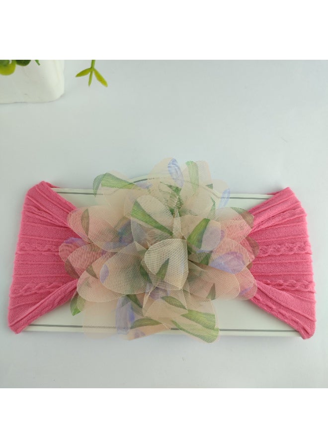 Baby & Kids Soft Headband Hair Accessory with Elegant Flower - Image 1